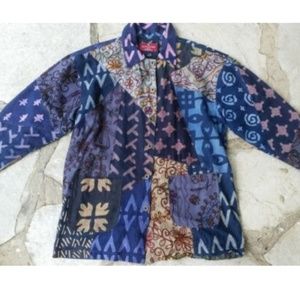 ***SOLD Sacred Threads - Groovy Batik Tunic Jacket sz S